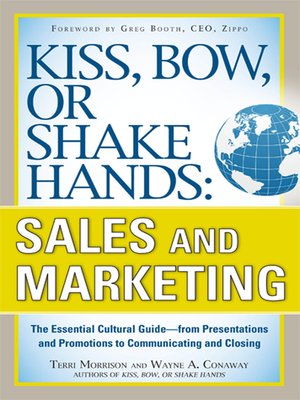 cover image of Kiss, Bow, or Shake Hands, Sales and Marketing